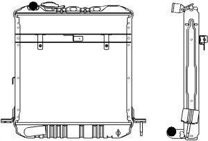 SAKURA  Automotive 1241-0312 radiatorius, variklio aušinimas