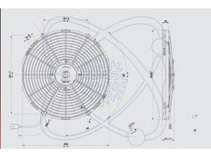 ELECTRO AUTO 32C0039 ventiliatorius, radiatoriaus