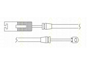 TRISCAN 8115 11004 įspėjimo kontaktas, stabdžių trinkelių susidėvėjimas 
 Stabdžių sistema -> Susidėvėjimo indikatorius, stabdžių trinkelės
3435 1181 338