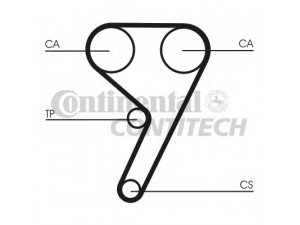CONTITECH CT587 paskirstymo diržas 
 Techninės priežiūros dalys -> Papildomas remontas
7695546, 7695546, 7695546