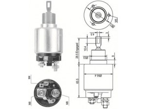 MAGNETI MARELLI 940113050342 solenoidinis jungiklis, starteris