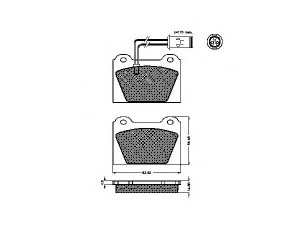 SPIDAN 30133 stabdžių trinkelių rinkinys, diskinis stabdys 
 Techninės priežiūros dalys -> Papildomas remontas
GBP90259, GBP90259