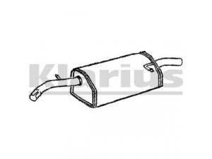 KLARIUS 220626 galinis duslintuvas 
 Išmetimo sistema -> Duslintuvas
96181293, 96311293