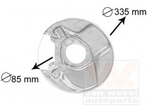 VAN WEZEL 3010374 apsauginis skydas, stabdžių diskas 
 Stabdžių sistema -> Diskinis stabdys -> Stabdžių dalys/priedai
115-420-36-44, 1154203644, A1154203644