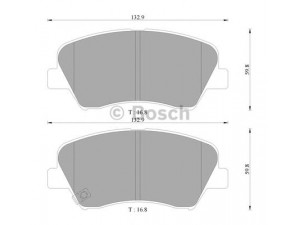 BOSCH 0 986 AB3 106 stabdžių trinkelių rinkinys, diskinis stabdys 
 Techninės priežiūros dalys -> Papildomas remontas
58101-3VA70, 58101-3VA90, 58101-B1A00