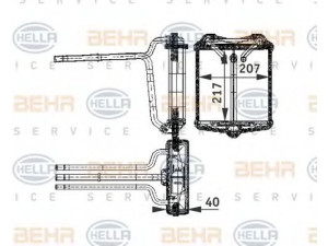 HELLA 8FH 351 311-601 šilumokaitis, salono šildymas 
 Šildymas / vėdinimas -> Šilumokaitis
002 835 34 01, 002 835 52 01, 002 835 53 01