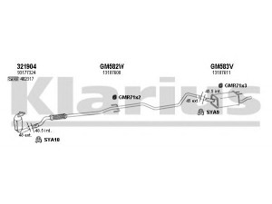 KLARIUS 391567U išmetimo sistema 
 Išmetimo sistema -> Išmetimo sistema, visa