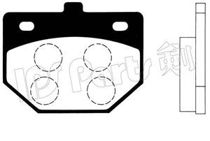 IPS Parts IBD-1600 stabdžių trinkelių rinkinys, diskinis stabdys
04491-87701, 0449110020, 0449187701