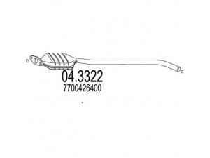 MTS 04.3322 katalizatoriaus keitiklis 
 Išmetimo sistema -> Katalizatoriaus keitiklis
7700426400