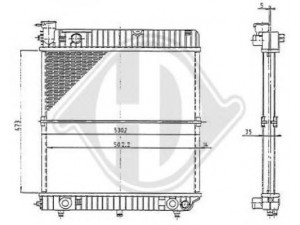 DIEDERICHS 8501192 radiatorius, variklio aušinimas 
 Aušinimo sistema -> Radiatorius/alyvos aušintuvas -> Radiatorius/dalys
6015003703, 6015005103, 6015005203