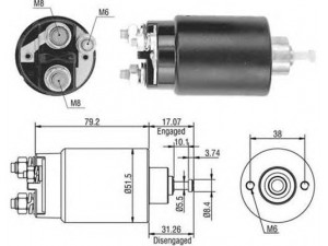 MAGNETI MARELLI 940113050405 solenoidinis jungiklis, starteris
F6VU11000AA