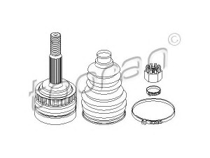 TOPRAN 206 115 jungčių komplektas, kardaninis velenas 
 Ratų pavara -> Sujungimai/komplektas
03 74 218S, 26032411S, 3 74 218S