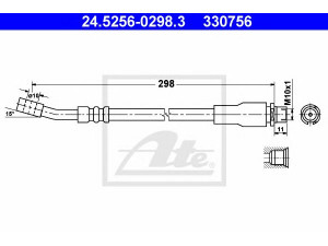 ATE 24.5256-0298.3 stabdžių žarnelė 
 Stabdžių sistema -> Stabdžių žarnelės
55 62 230, 9191262