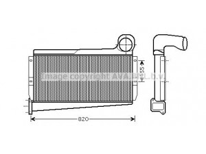 AVA QUALITY COOLING ME4225 tarpinis suslėgto oro aušintuvas, kompresorius 
 Variklis -> Oro tiekimas -> Įkrovos agregatas (turbo/superįkrova) -> Tarpinis suslėgto oro aušintuvas
6555010001