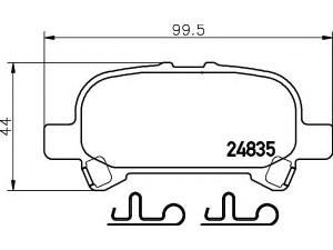 HELLA 8DB 355 014-751 stabdžių trinkelių rinkinys, diskinis stabdys 
 Techninės priežiūros dalys -> Papildomas remontas
0446606030, 0446633060, 0446633080