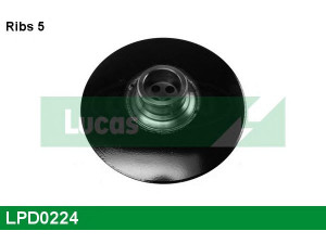 LUCAS ENGINE DRIVE LPD0224 skriemulys, alkūninis velenas 
 Diržinė pavara -> Dirželio skriemulys