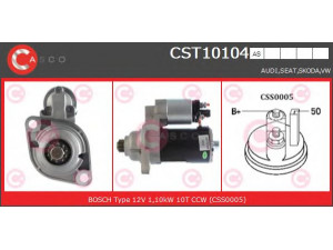 CASCO CST10104AS starteris 
 Elektros įranga -> Starterio sistema -> Starteris
02A911023L
