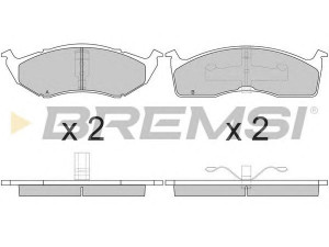 BREMSI BP2841 stabdžių trinkelių rinkinys, diskinis stabdys 
 Techninės priežiūros dalys -> Papildomas remontas
0000K04773264, 0101889S, 05011743AA