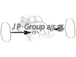 JP GROUP 8195150410 tarpiklis, priekiniai žibintai 
 Kėbulas -> Priekinis žibintas/dalys -> Dalys, priekinis žibintas
111941191