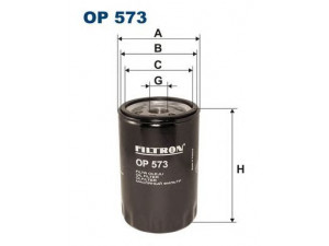 FILTRON OP573 alyvos filtras 
 Techninės priežiūros dalys -> Techninės priežiūros intervalai
5018028, 1021840001, 1021840101