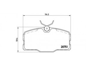 BREMBO P 50 006 stabdžių trinkelių rinkinys, diskinis stabdys 
 Techninės priežiūros dalys -> Papildomas remontas
0004204620, 0004204720, 0014200020