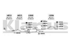 KLARIUS 600296E išmetimo sistema 
 Išmetimo sistema -> Išmetimo sistema, visa