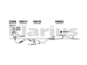 KLARIUS 270504U išmetimo sistema 
 Išmetimo sistema -> Išmetimo sistema, visa