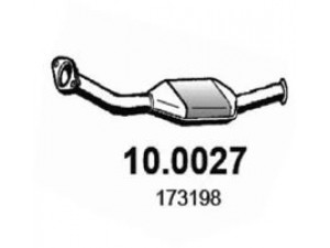 ASSO 10.0027 katalizatoriaus keitiklis 
 Išmetimo sistema -> Katalizatoriaus keitiklis
170643, 173198, 1731A2, 1731E0
