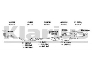 KLARIUS 390421U išmetimo sistema 
 Išmetimo sistema -> Išmetimo sistema, visa
