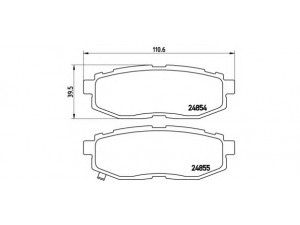 BREMBO P 78 018 stabdžių trinkelių rinkinys, diskinis stabdys 
 Techninės priežiūros dalys -> Papildomas remontas
26696CA000, 26696XA000, 26696XA010