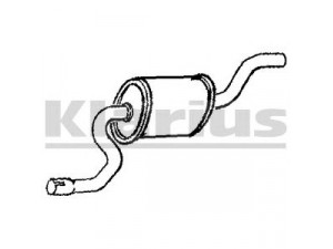 KLARIUS 221035 vidurinis duslintuvas 
 Išmetimo sistema -> Duslintuvas
1333997, 1343060, 1557506
