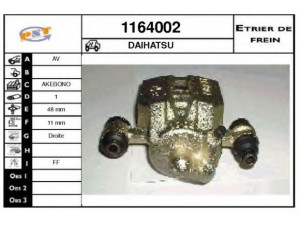 SNRA 1164002 stabdžių apkaba 
 Stabdžių sistema -> Stabdžių matuoklis -> Stabdžių matuoklio montavimas
4773087701000