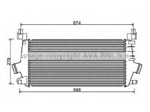 AVA QUALITY COOLING OLA4548 tarpinis suslėgto oro aušintuvas, kompresorius 
 Variklis -> Oro tiekimas -> Įkrovos agregatas (turbo/superįkrova) -> Tarpinis suslėgto oro aušintuvas
1302144, 13267646
