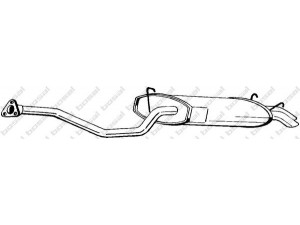 BOSAL 281-811 galinis duslintuvas 
 Išmetimo sistema -> Duslintuvas
EMP-9024, GEX-33170, GEX-33366