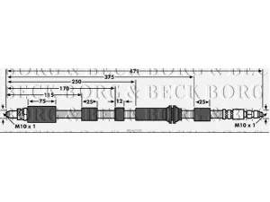 BORG & BECK BBH7925 stabdžių žarnelė 
 Stabdžių sistema -> Stabdžių žarnelės
1315749, 1477378