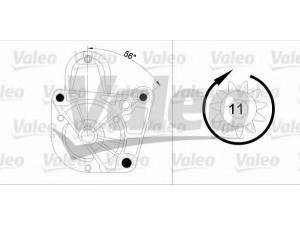 VALEO 455976 starteris 
 Elektros įranga -> Starterio sistema -> Starteris
7700113627, 7711134297