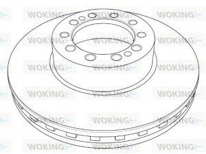 WOKING NSA1210.20 stabdžių diskas 
 Stabdžių sistema -> Diskinis stabdys -> Stabdžių diskas
1400069