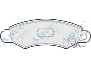 APEC braking PAD1094 stabdžių trinkelių rinkinys, diskinis stabdys 
 Techninės priežiūros dalys -> Papildomas remontas
55200800000000000, 5520080E10, 55200-80E10
