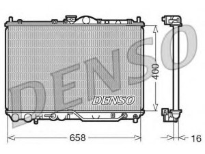 DENSO DRM45011 radiatorius, variklio aušinimas 
 Aušinimo sistema -> Radiatorius/alyvos aušintuvas -> Radiatorius/dalys
MB925638