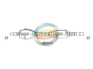ODM-MULTIPARTS 18-292520 kardaninis velenas 
 Ratų pavara -> Kardaninis velenas
7711135775, 8200167554, 8200267041