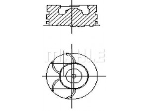 MAHLE ORIGINAL S71055 stūmoklis
