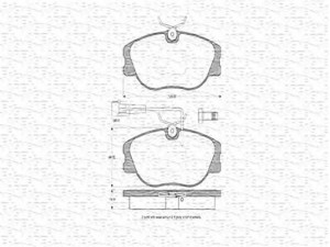 MAGNETI MARELLI 363702160358 stabdžių trinkelių rinkinys, diskinis stabdys
9950550, 9946227, 9946750, 9946227