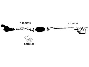 EBERSPÄCHER 212171 išmetimo sistema 
 Išmetimo sistema -> Išmetimo sistema, visa
