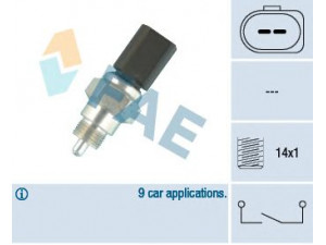 FAE 40676 jungiklis, atbulinės eigos žibintas 
 Elektros įranga -> Šviesų jungikliai/relės/valdymas -> Šviesų jungiklis/svirtis
002 945 415 D