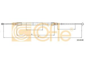 COFLE 10.4138 trosas, stovėjimo stabdys 
 Stabdžių sistema -> Valdymo svirtys/trosai
34406760443