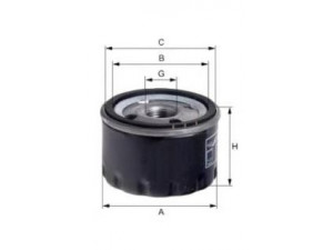 UNIFLUX FILTERS XO471 alyvos filtras 
 Techninės priežiūros dalys -> Techninės priežiūros intervalai
1230A040, 132 180 00 10, 132 180 01 10