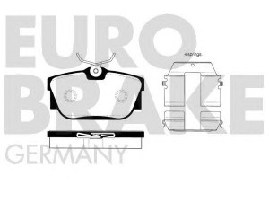EUROBRAKE 5502224752 stabdžių trinkelių rinkinys, diskinis stabdys 
 Techninės priežiūros dalys -> Papildomas remontas
7D0698451E