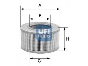 UFI 27.752.00 oro filtras 
 Techninės priežiūros dalys -> Techninės priežiūros intervalai
1485888, 1503833, 213E-9601-A, 2710E-9601-A