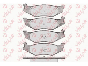 VILLAR 626.0456 stabdžių trinkelių rinkinys, diskinis stabdys 
 Techninės priežiūros dalys -> Papildomas remontas
05011631AA, 05018208AA, 05019767AA
