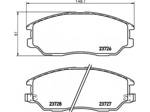 HELLA PAGID 8DB 355 010-861 stabdžių trinkelių rinkinys, diskinis stabdys 
 Techninės priežiūros dalys -> Papildomas remontas
481321110, 4813A21100, 5810139A60